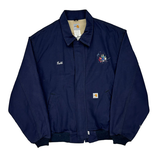 Facility Carhartt Graphic Jacket - 2XL Navy Cotton