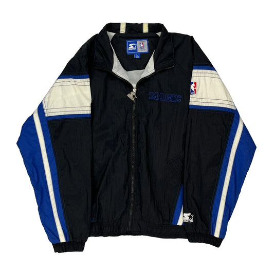 Orlando Magic Starter Nba Jacket - Large Black Nylon