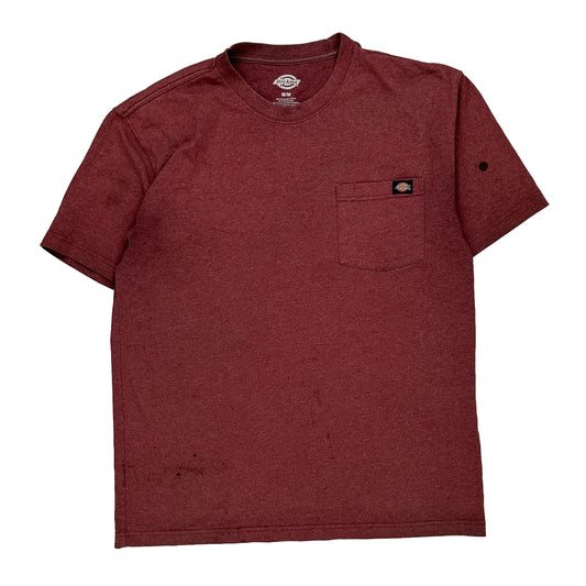 Dickies T-Shirt - Medium Red Cotton
