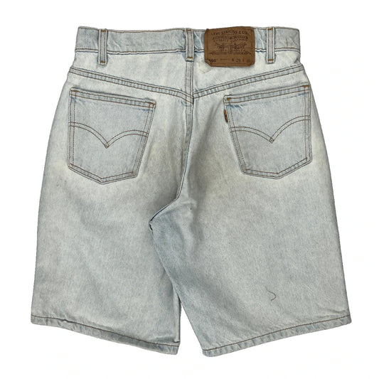 Levis Denim Shorts - 26W UK 6 Light Wash Cotton