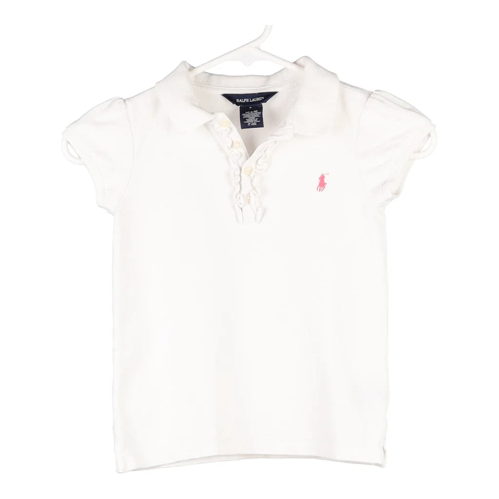 Age 6 Ralph Lauren Polo Shirt Small White Cotton