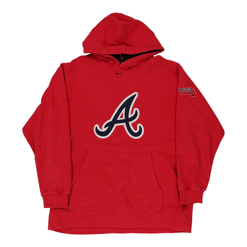 Atlanta Braves Nike MLB Hoodie - XL Red Cotton Blend