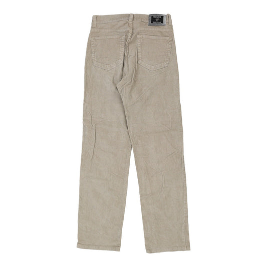 Vintage beige Versace Jeans Couture Cord Trousers - mens 33" waist