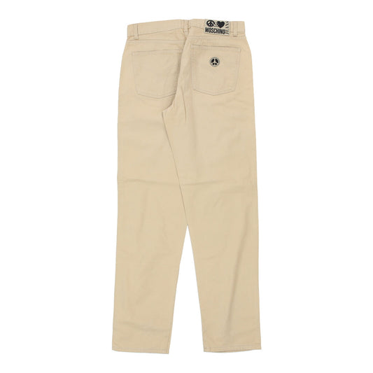 Vintage beige Moschino Jeans Trousers - mens 32" waist