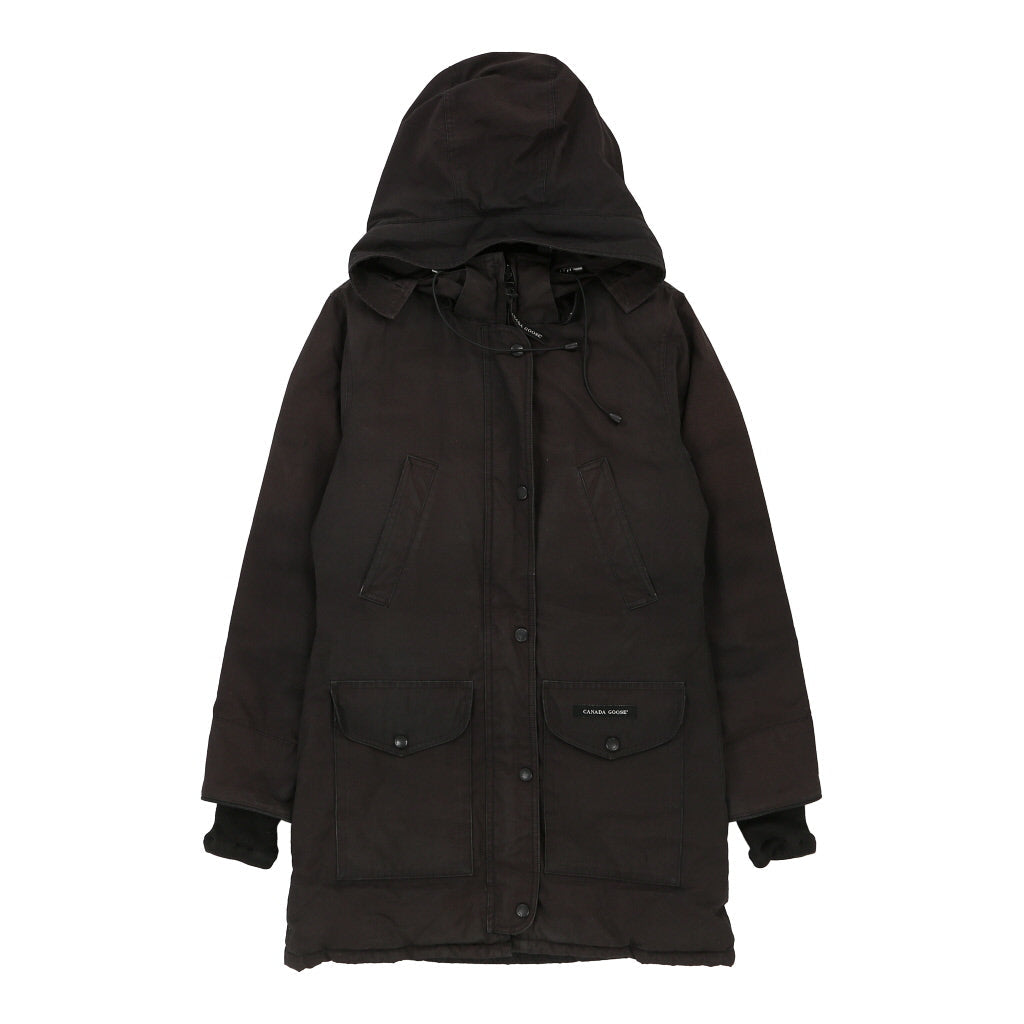 Canada Goose Coat - Small Black Nylon – Thrifted.com