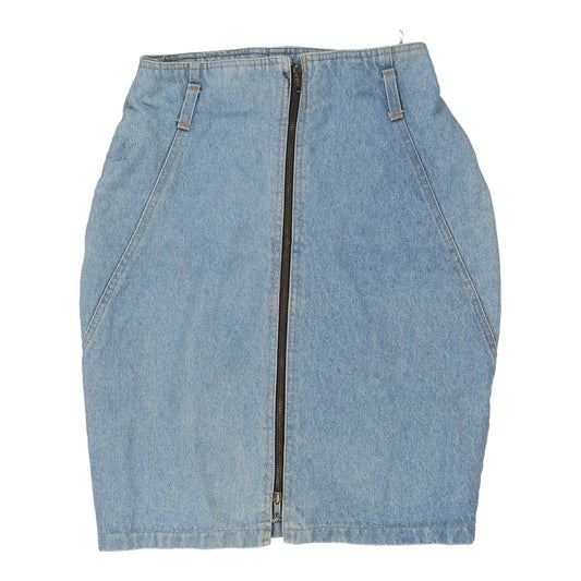 Vintage light wash Rancheros Denim Skirt - womens 26" waist