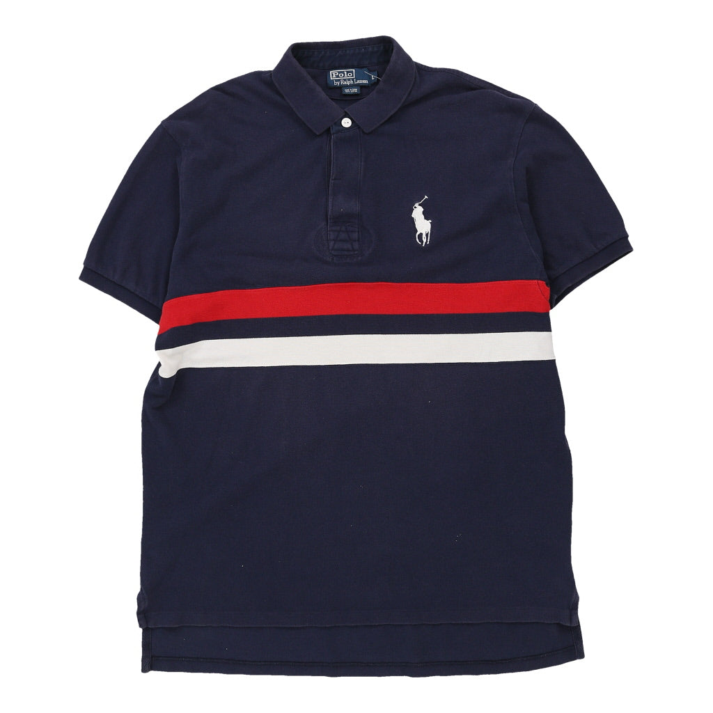 Polo Ralph Lauren Embroidered Polo Shirt Large Navy Cotton