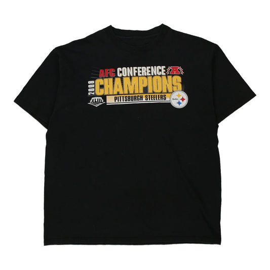 Vintage black Pittsburgh Steelers Unbranded T-Shirt - mens x-large
