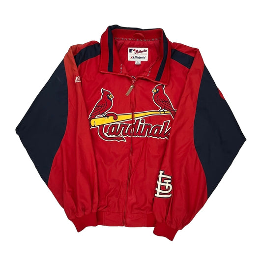 Cardinals Majestic Mlb Windbreaker - XL Red Polyester