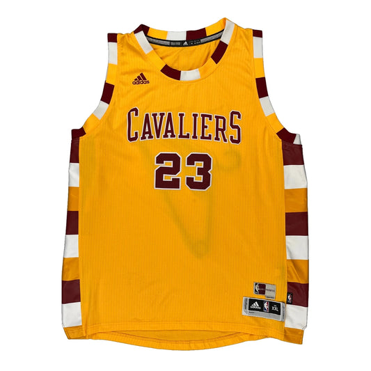 Lebron James Cavaliers Adidas Nba Jersey - 2XL Yellow Polyester