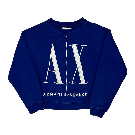 Armani Exchange Sweatshirt - XS Blue Cotton