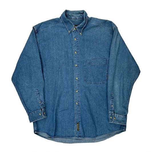 Timberland Denim Shirt - Large Blue Denim
