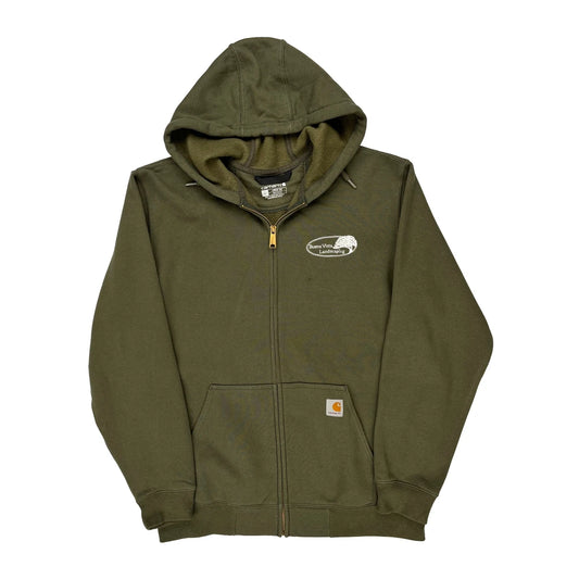 Carhartt Hoodie - Large Green Cotton