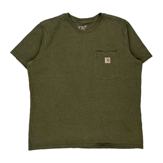 Carhartt T-Shirt - XL Green Cotton