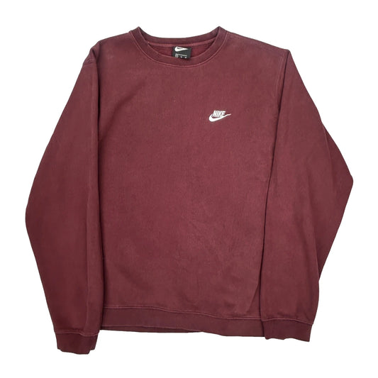 Nike Sweatshirt - XL Burgundy Cotton