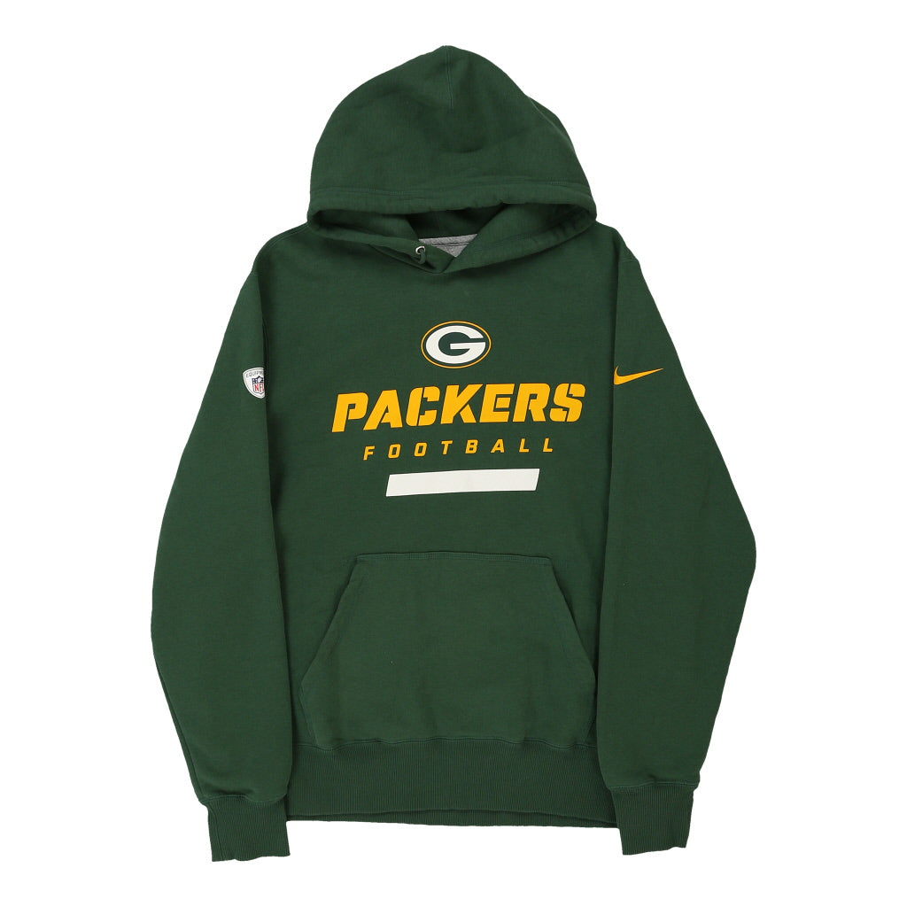 Green Bay Packers Nike NFL Hoodie - Large Green Cotton Blend