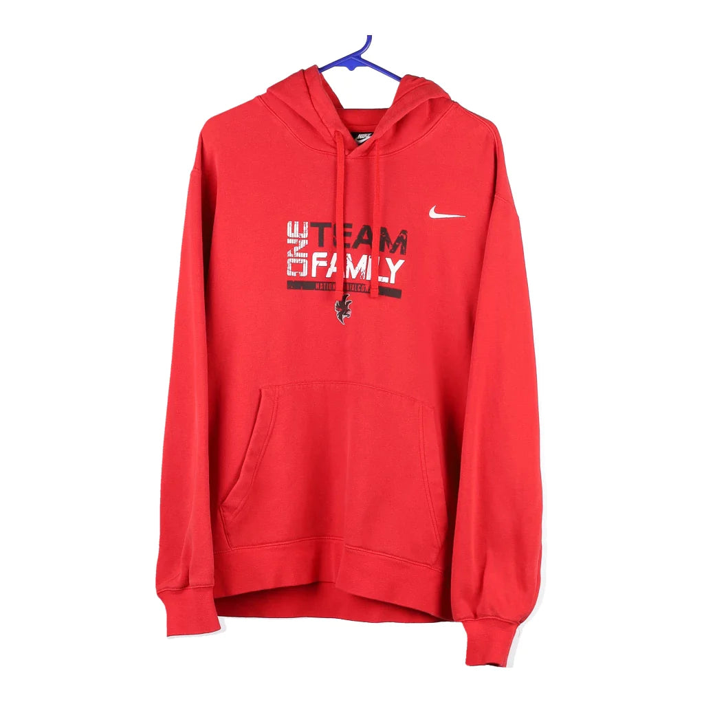 Nation Ford Falcons Nike Hoodie XL Red Cotton Blend