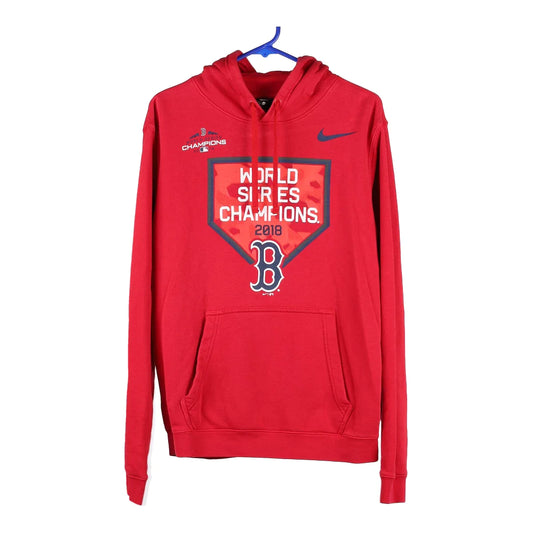 Vintage red Boston Red Socks - World Series Champions 2018 Nike Hoodie - mens medium