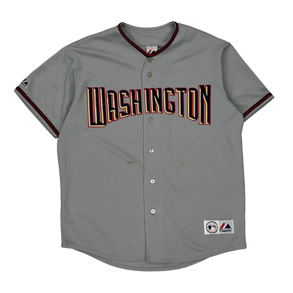 Washington Nationals Majestic Mlb Jersey - XL Grey Polyester