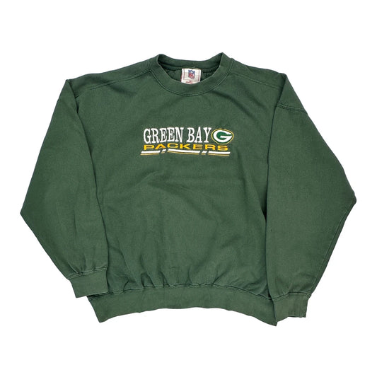 Green Bay Packers Nfl Sweatshirt - Large Green Cotton