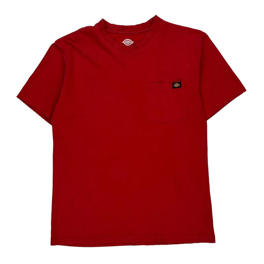 Dickies T-Shirt - Medium Red Cotton