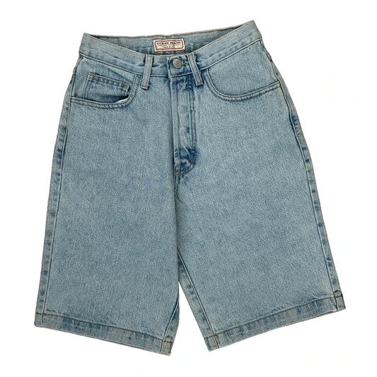 Guess Denim Shorts - 27W UK 8 Light Wash Cotton