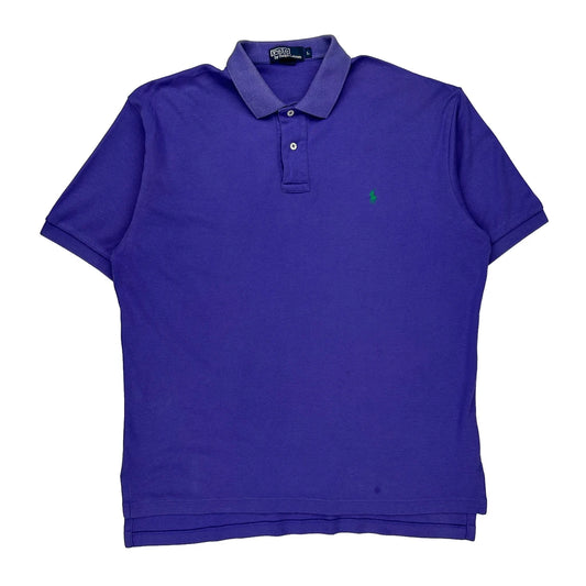 Polo By Ralph Lauren Polo Shirt - Large Blue Cotton