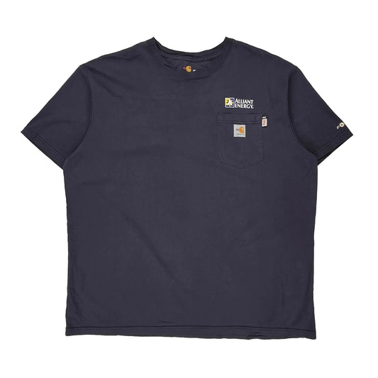 Alliant Energy Carhartt T-Shirt - 2XL Navy Cotton