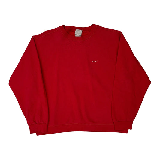 Nike Sweatshirt - XL Red Cotton