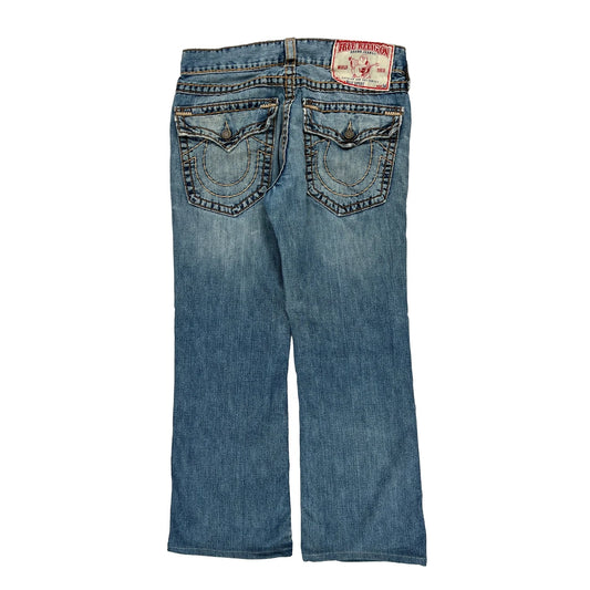 True Religion Boot Cut Jeans - 33W 30L Blue Cotton