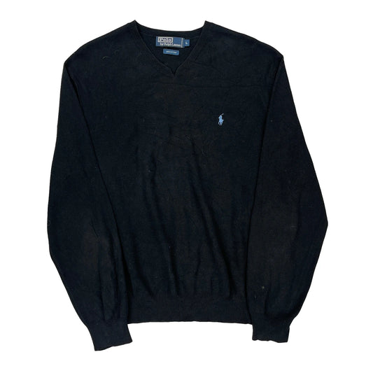 Polo By Ralph Lauren Jumper - Large Black Cotton