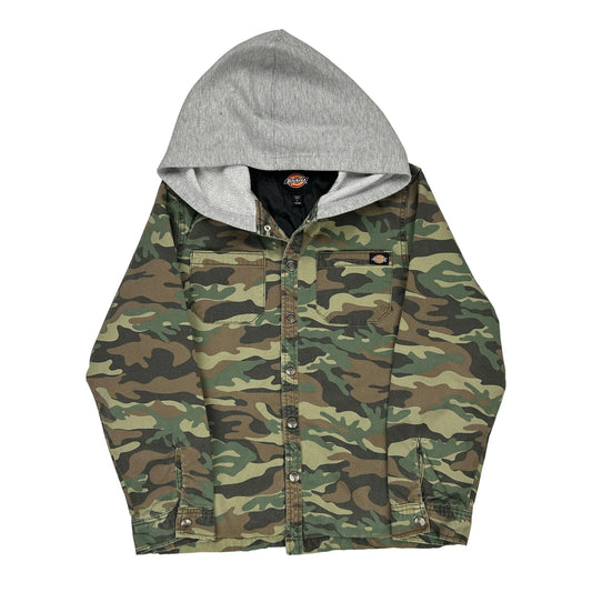 Age 14-16 Dickies Overshirt - Large Camo Cotton