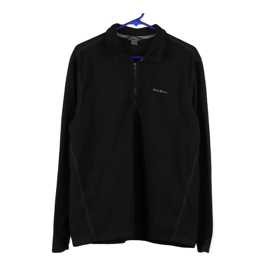 Eddie Bauer Fleece Large Black Polyester