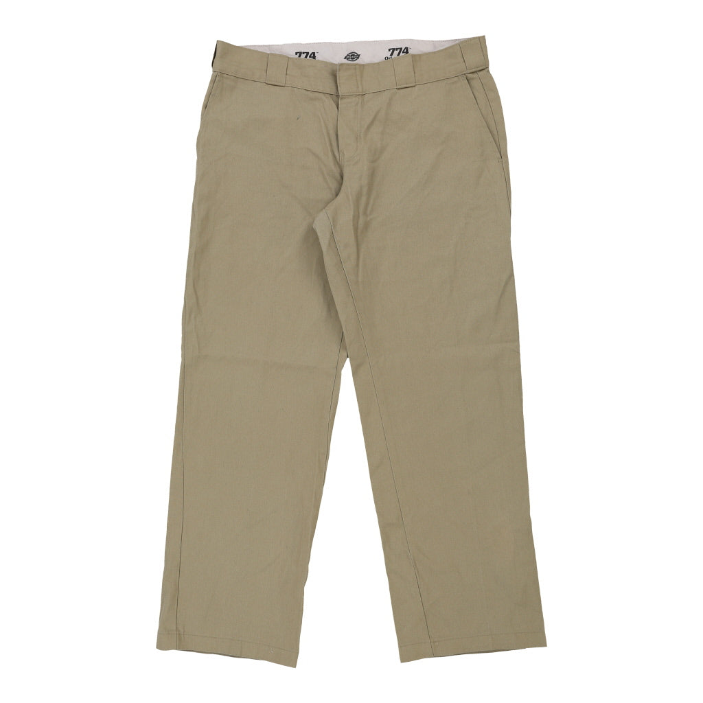 774 Dickies Trousers - 36W 29L Beige Polyester Blend