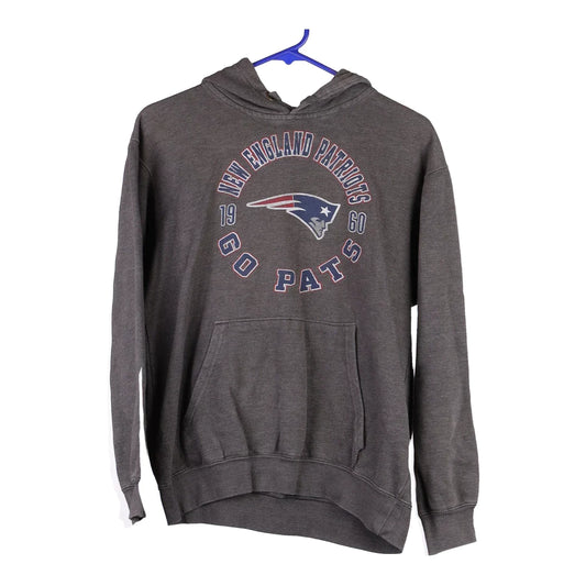 Vintage grey Age 13-14 New England Patriots Nfl Hoodie - boys large