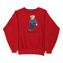  Vintage red Polo Bear Ralph Lauren Sweatshirt - mens medium