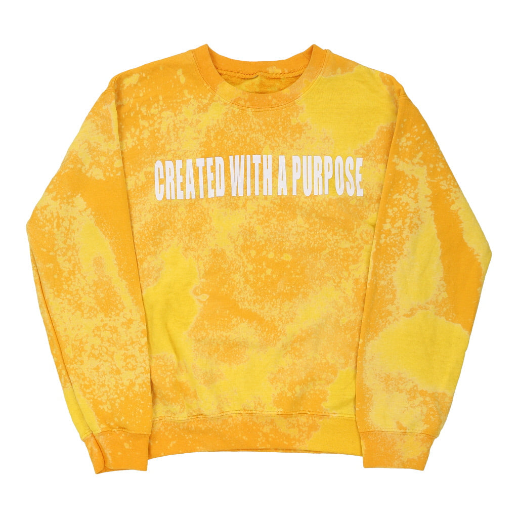 Navy yellow Stripes - Sustainably Made Unisex Sweatshirt