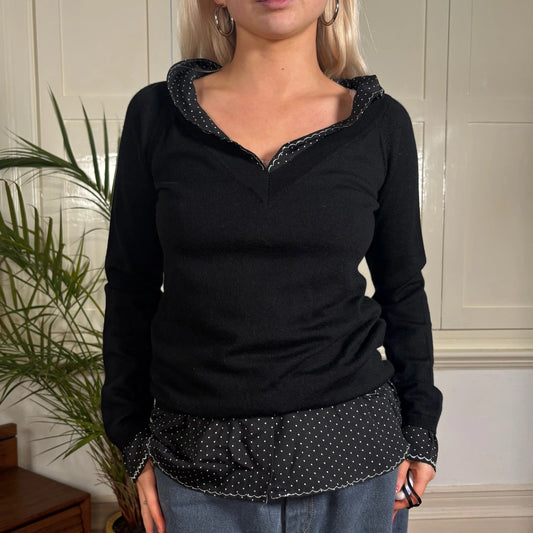 Vintage black Love Moschino Jumper - womens small