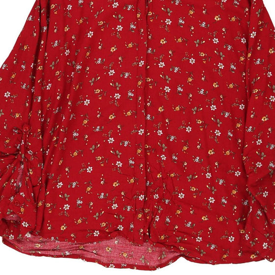 Vintage red Enisse Patterned Shirt - womens xxx-large