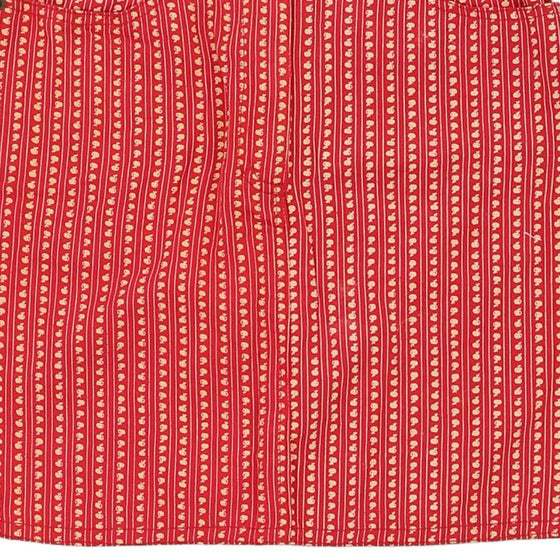 Vintage red Maria Giaic Mini Skirt - womens 28" waist