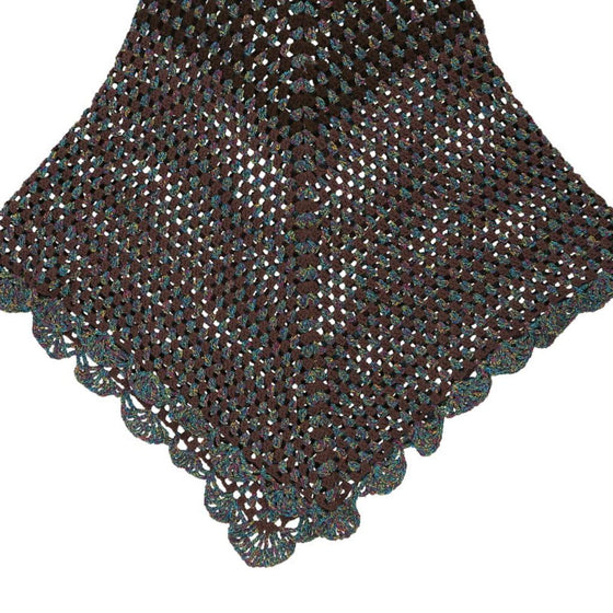 Vintage brown Unbranded Crochet Top - womens x-large