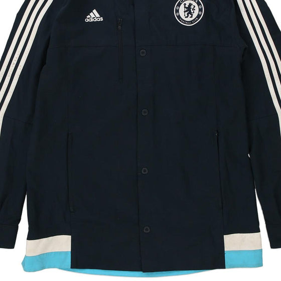 Vintage navy Chelsea FC Adidas Track Jacket - mens large
