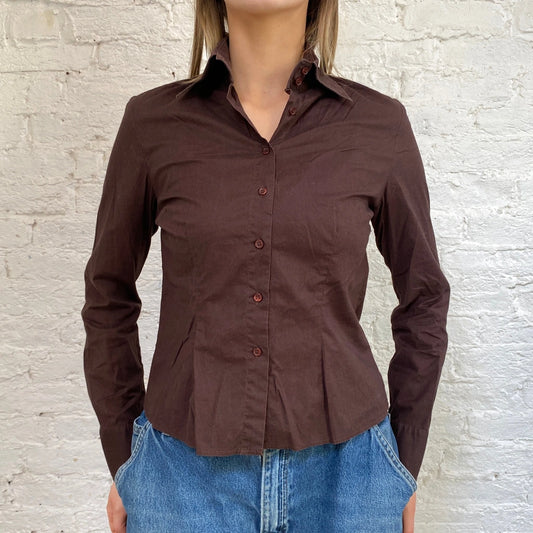 Vintage brown Project Shirt - womens small