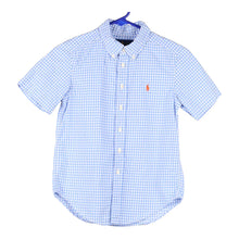  Vintage blue Age 6-7 Ralph Lauren Short Sleeve Shirt - boys small
