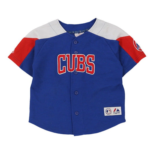 Vintage blue Chicago cubs Age 5-6 Majestic Jersey - boys small