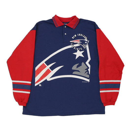 Vintage navy New England Patriots Team Rated Sweatshirt - mens x-large