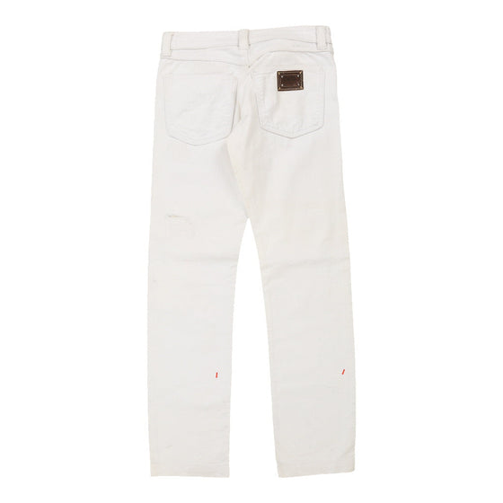 Vintage white Dolce & Gabbana Trousers - mens 36" waist