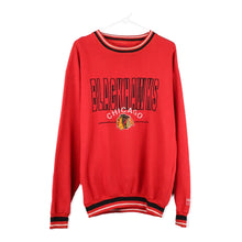  Vintage red Chicago Blackhawks Logo 7 Sweatshirt - mens large