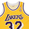 Vintage yellow Los Angeles Lakers Champion Jersey - mens x-small