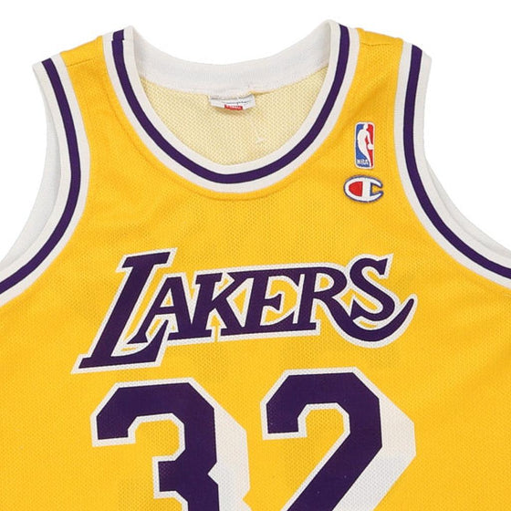 Vintage yellow Los Angeles Lakers Champion Jersey - mens x-small
